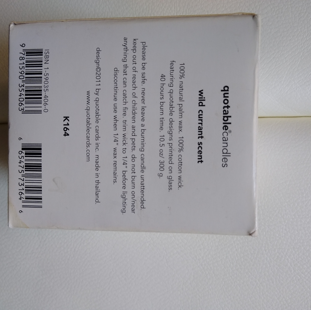 Quotable candle - Picture 3 of 4